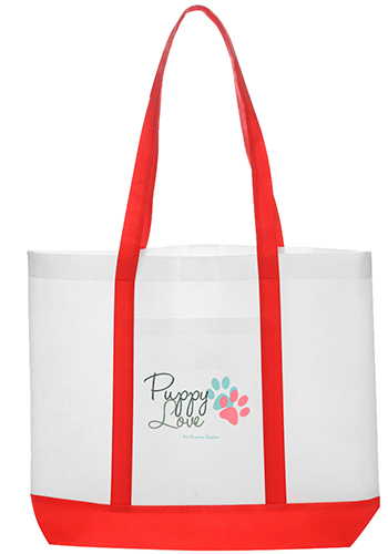 Trim Color Non-Woven Tote Bags 19
