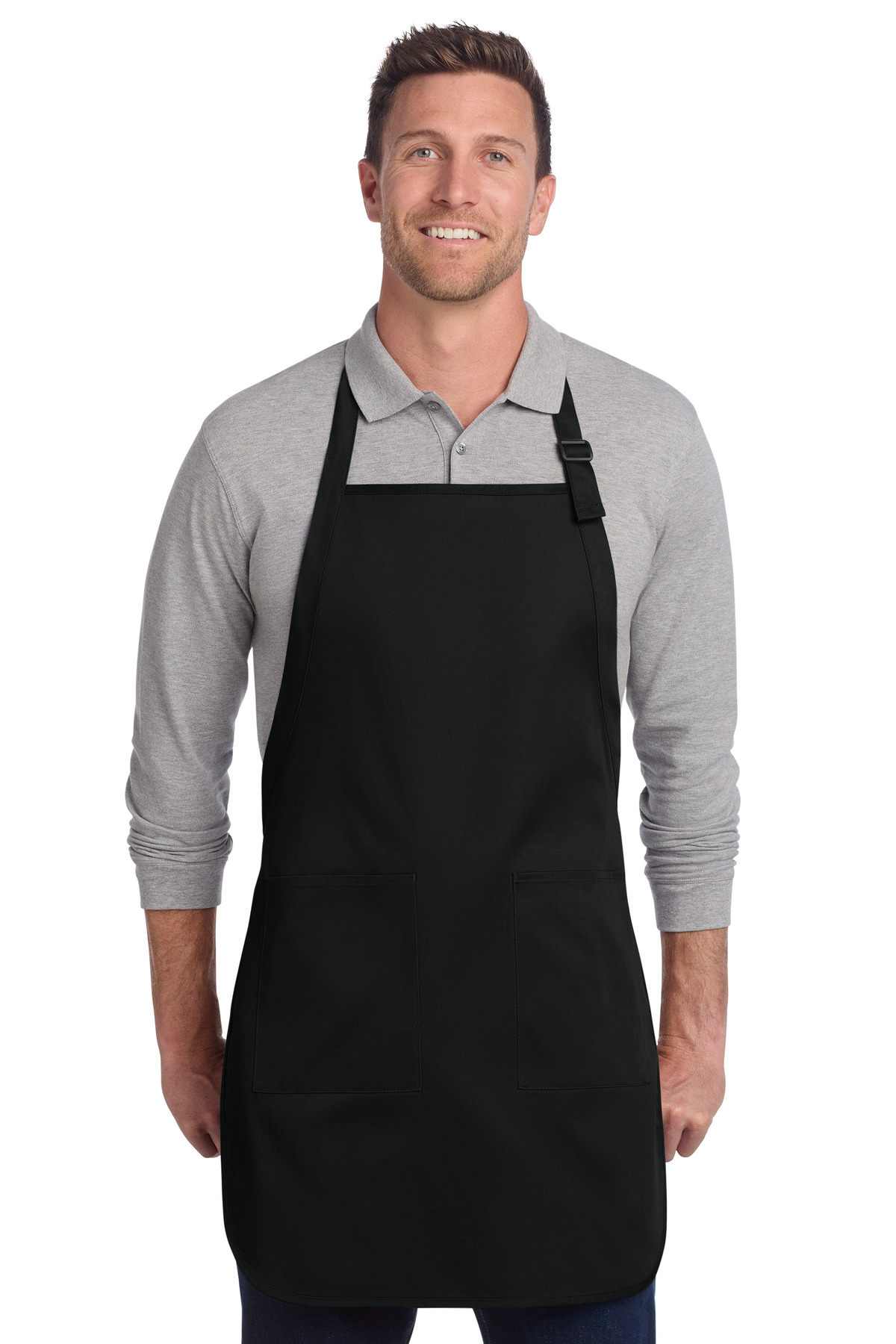 Port Authority Full-Length Two-Pocket Bib Apron. A600 18