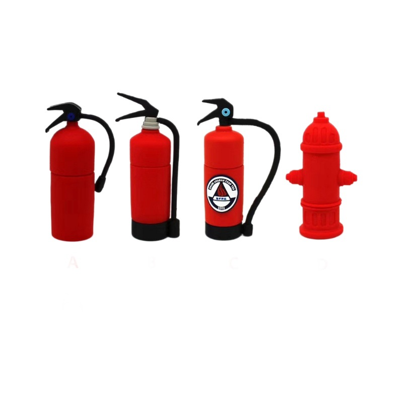 PVC 3D Fire Extinguisher USB Flash Drives 2