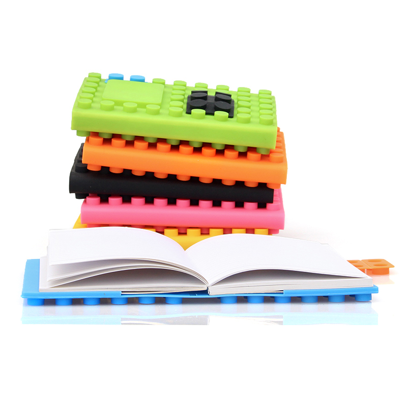 Refillable Block Puzzle Silicone Notebook 5