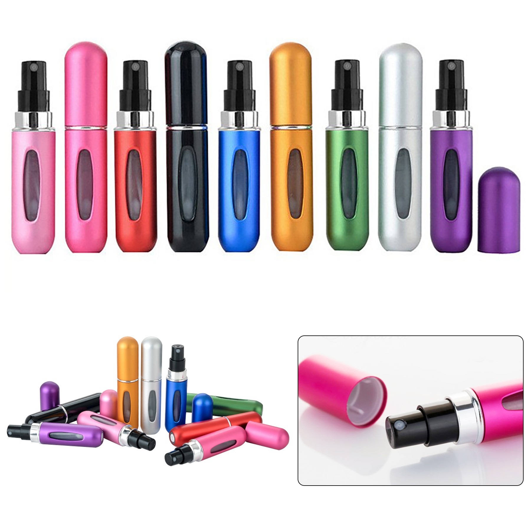 Portable Perfume Bottles Refillable For Travel