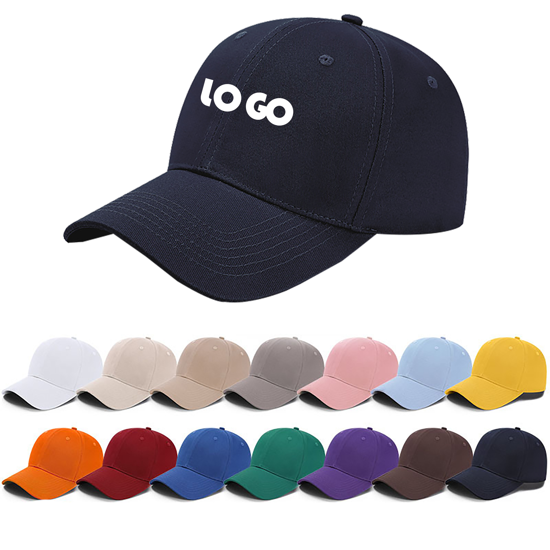 Breathable Cotton Baseball Cap For Adult 2