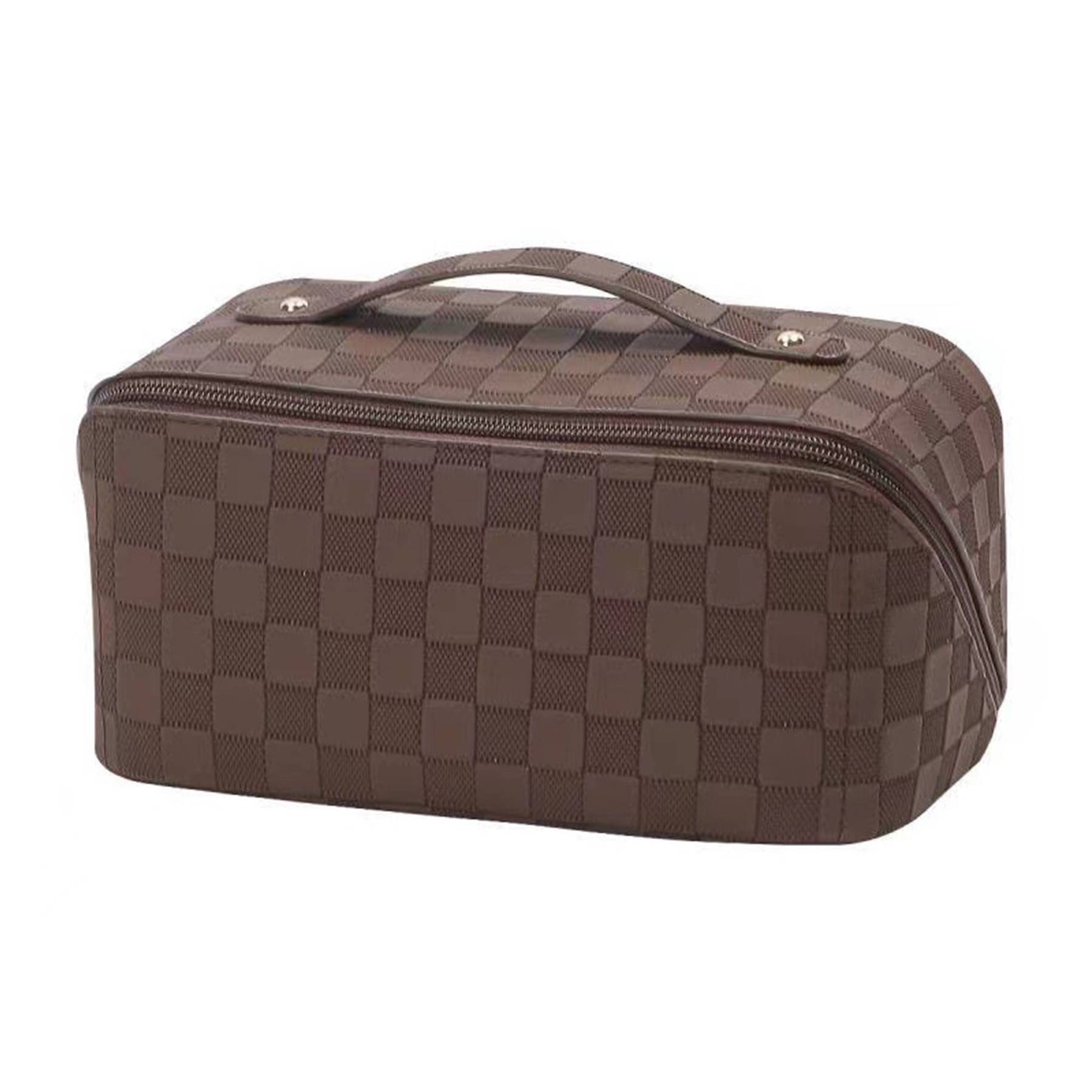 Women's PU Leather Large Capacity Travel Cosmetic Bag 5