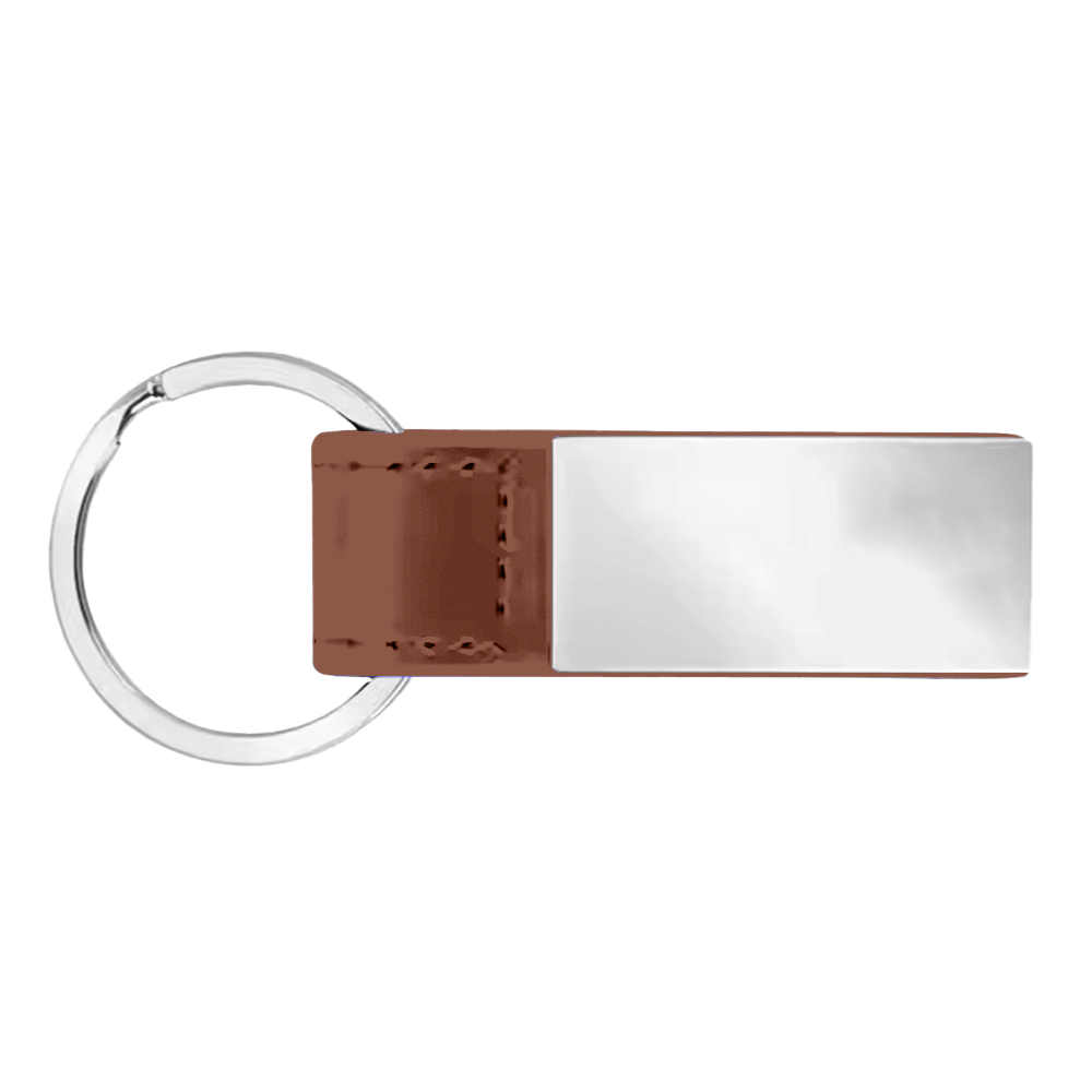 SleekPlate Leather & Metal Key Fob 12