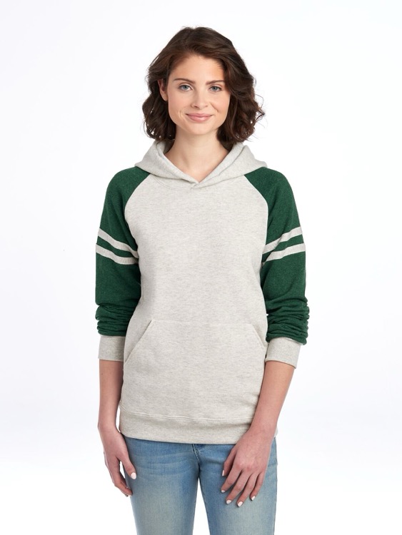 JERZEES NuBlend® Unisex Varsity Color-Block Hooded Sweatshirt 5