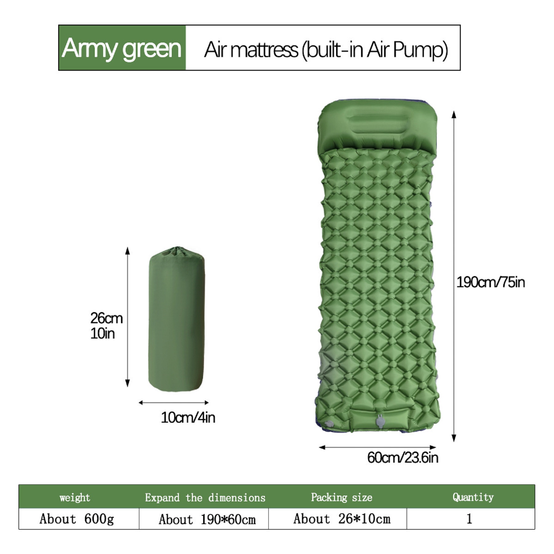Ultralight Inflatable Sleeping Pad 6