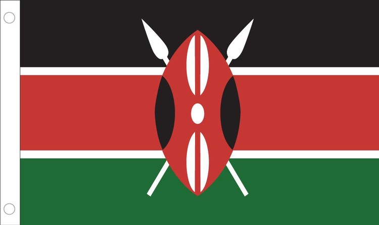 Kenya Flag - 2' x 3' - Nylon 2
