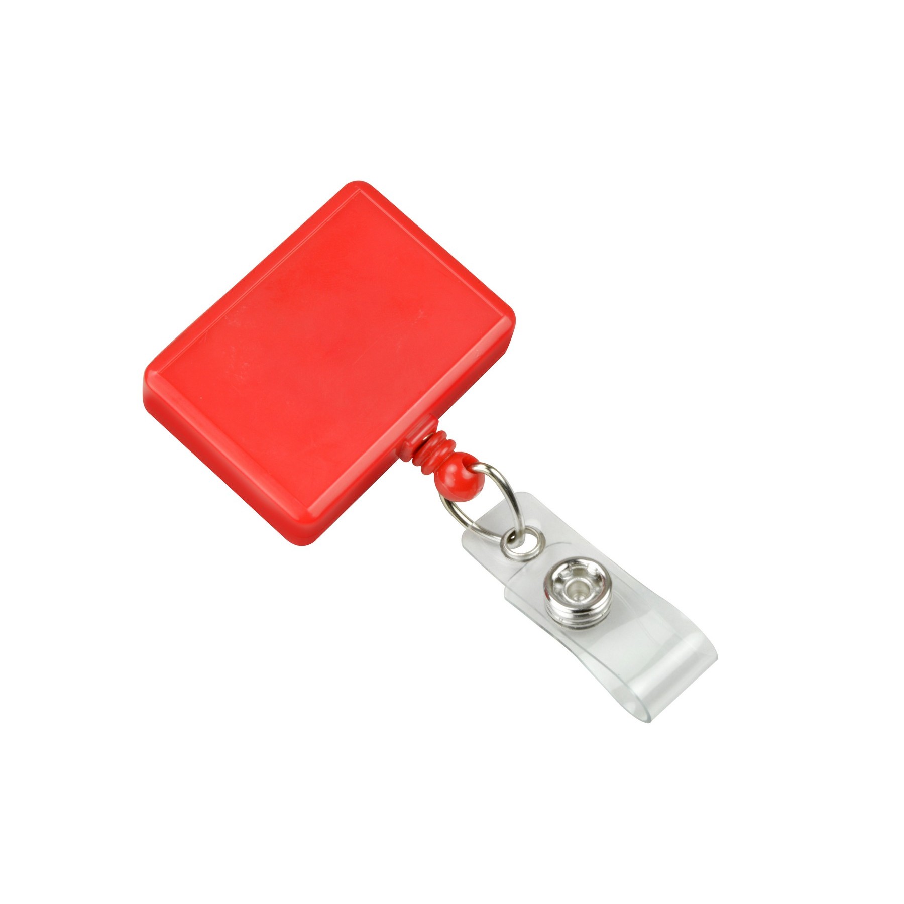 Rectangle Badge Reel with Clear Vinyl Strap 3