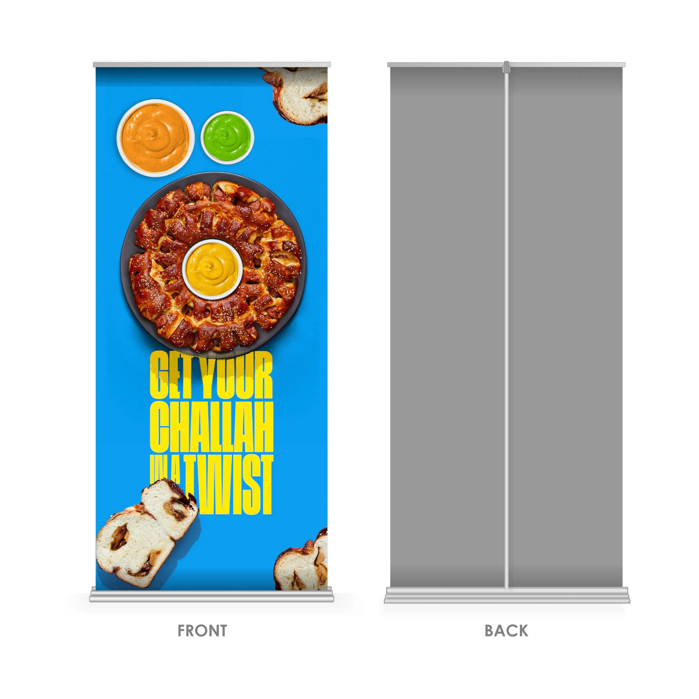 36" x 84" Wide Super Deluxe Retractable Banner Kit 9