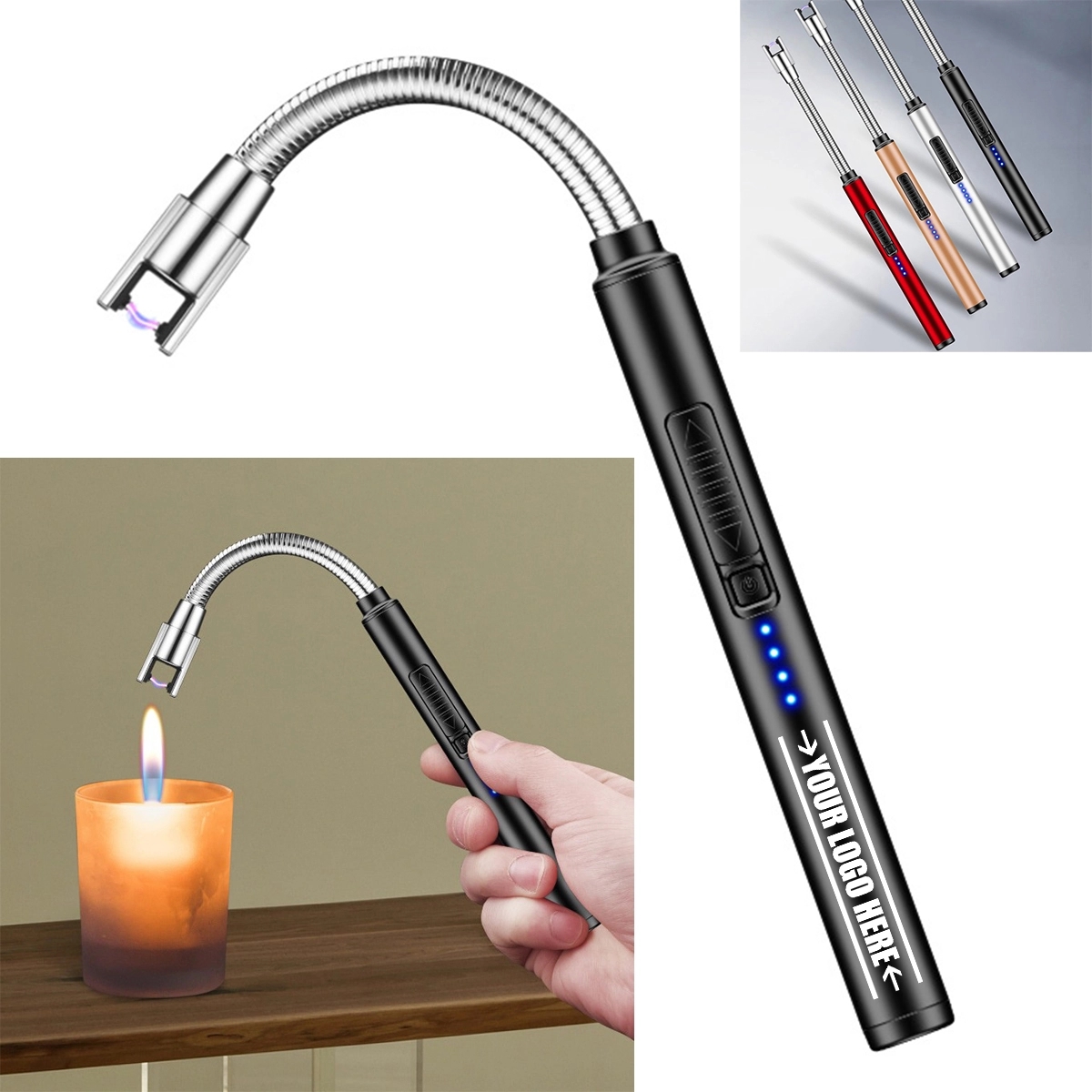 Rechargeable Usb Long Arc Candle Lighters 4
