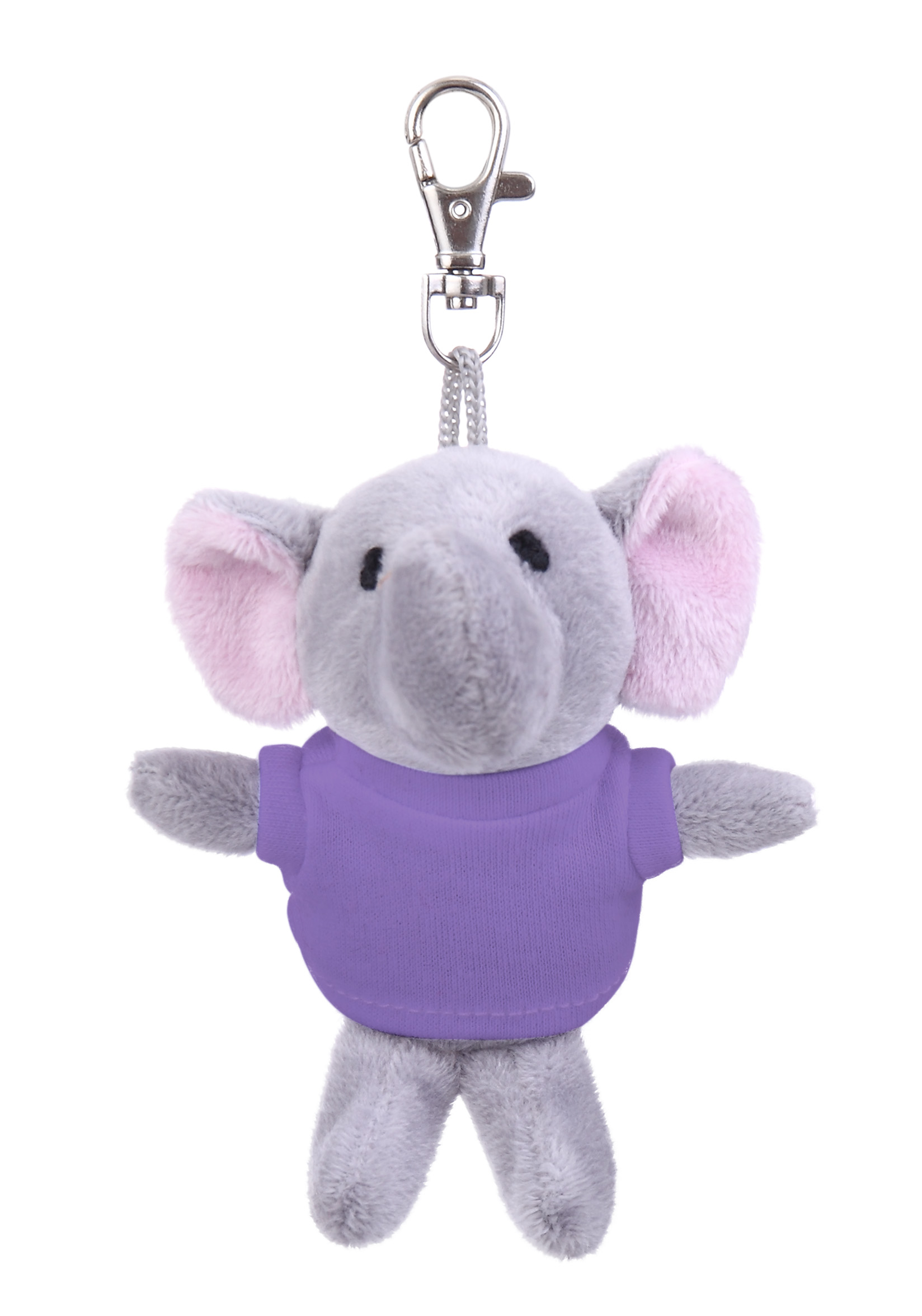 Soft Plush Elephant Keychain with Tee 12