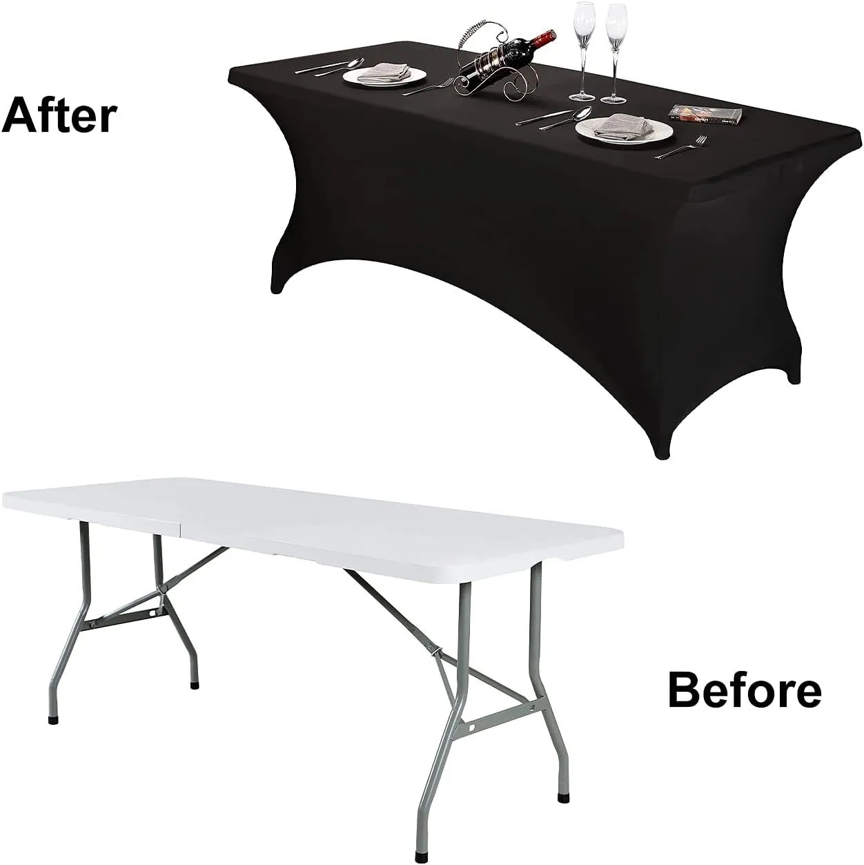 6-Foot Rectangular Stretch Spandex Table 6