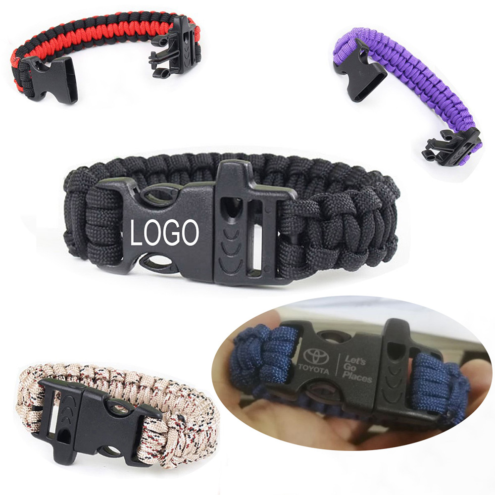 Paracord Survival Bracelet with Whistle 1