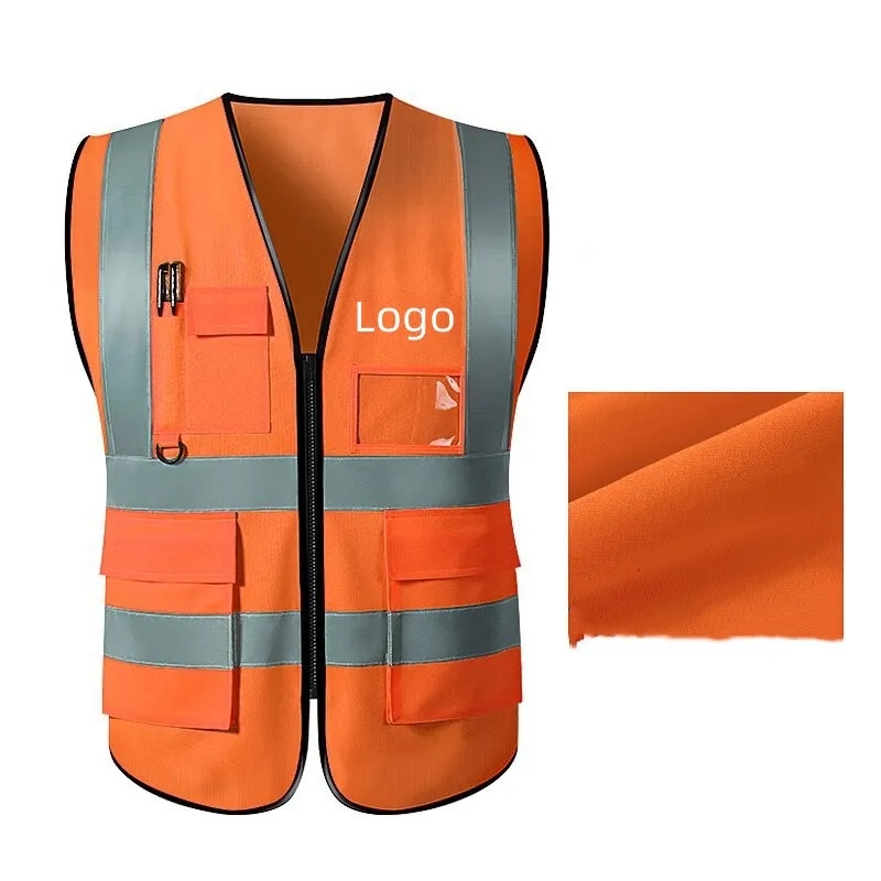 REFLECTIVE SAFETY VEST W/POCKETS 4