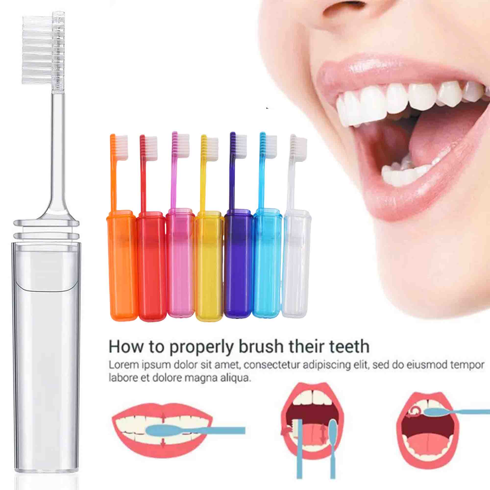Travel Toothbrush In Folding Case 1