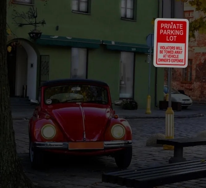 Reflective Private Parking Signs (1ft x 1ft) SQFT 3