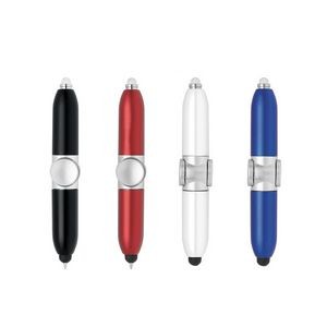 Compact Gun Shaped Writing Pen With Built In LED Flashlight 3