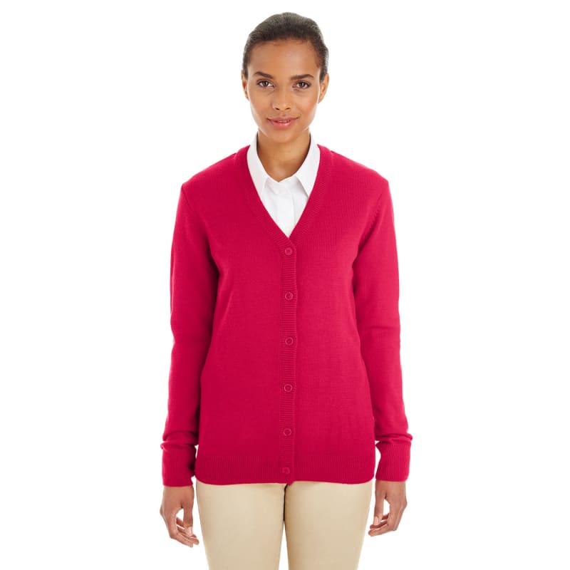 Harriton Ladies' Pilbloc™ V-Neck Button Cardigan Sweater 18