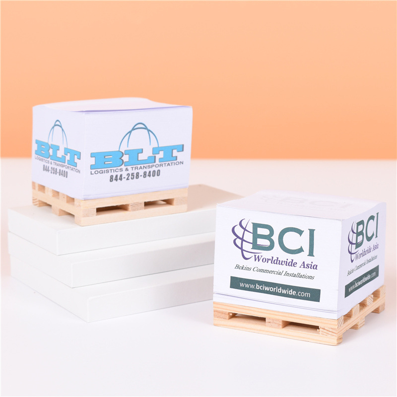 Wooden Pallet Cube Sticky Notes 3