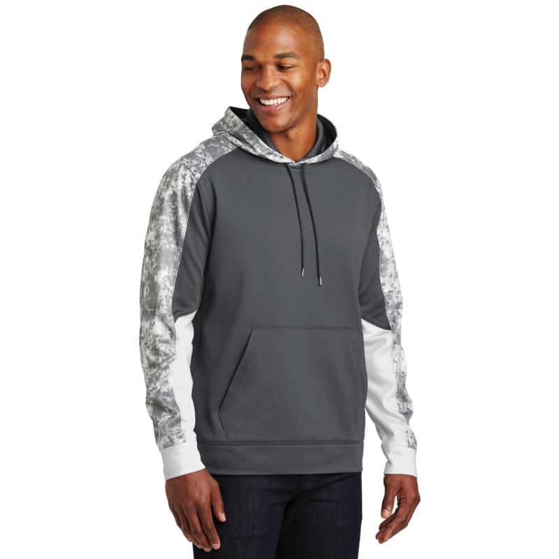 Sport-Tek Sport-Wick Mineral Freeze Fleece Colorblock Hooded Pullover., custom hoodie or sweatshirt with logo imprint 11