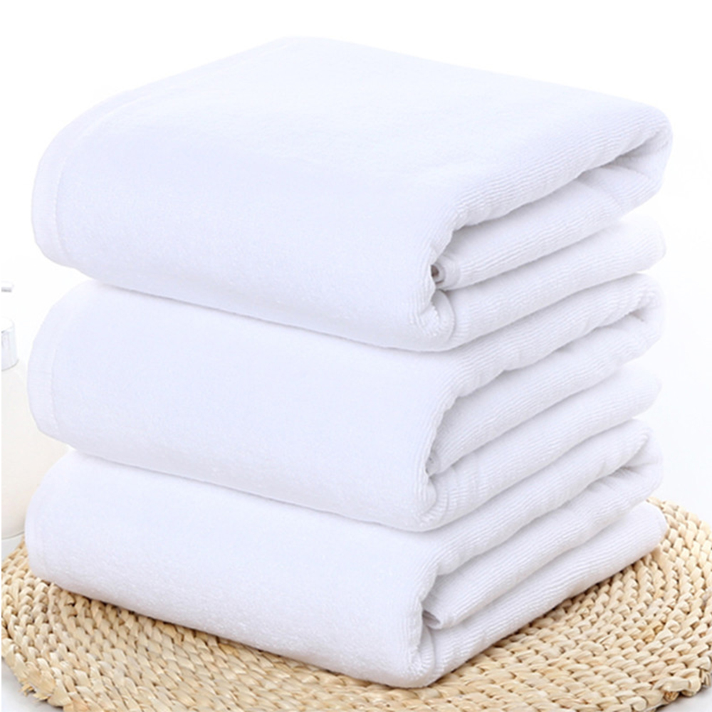 100% Cotton White Soft Bath Towel 3