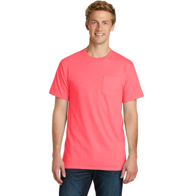 Port & Company Beach Wash Garment-Dyed Pocket Tee. 53