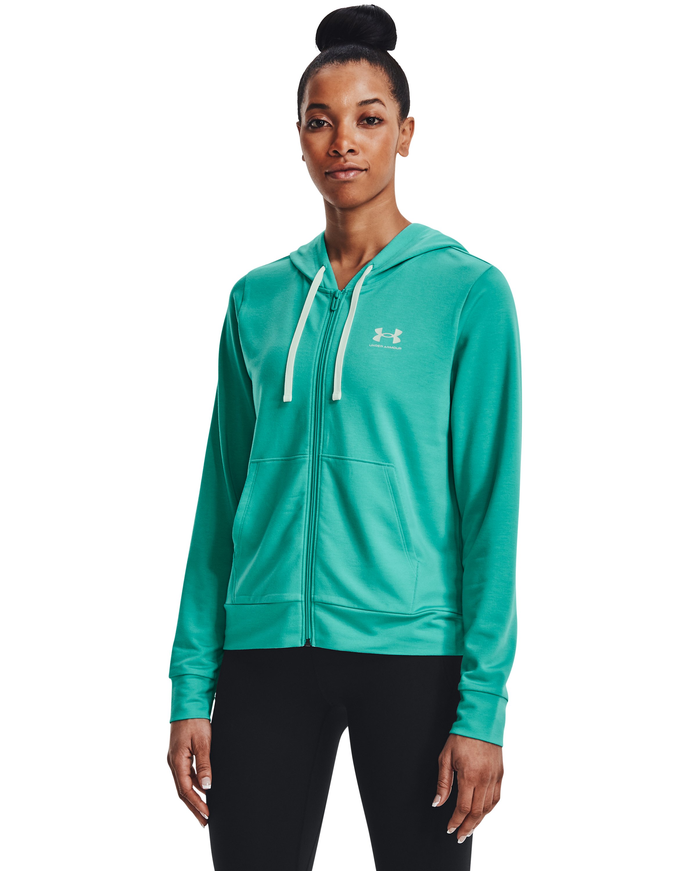 UA Rival Terry Women's Full-Zip Hoodie, custom hoodie or sweatshirt with logo imprint 2