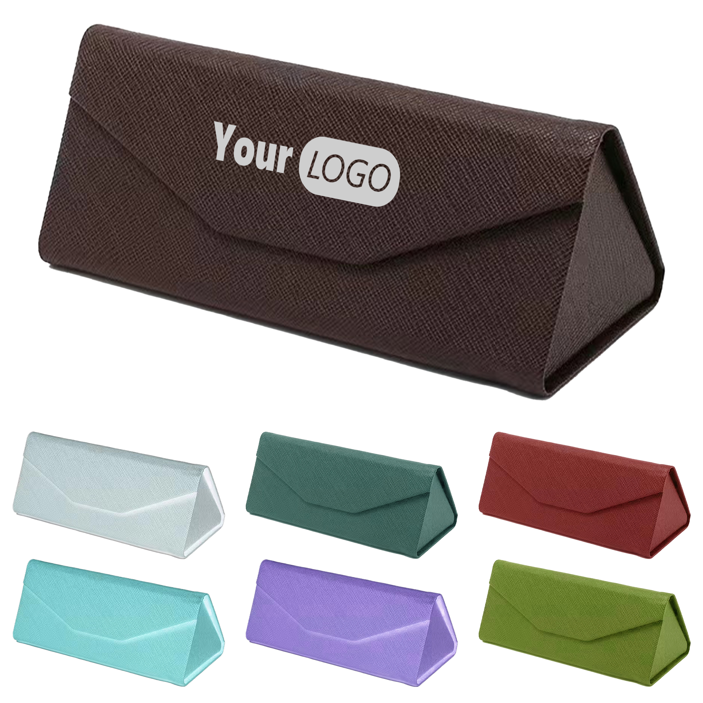 Polyurethane Compact Foldable Eyeglass Case 2