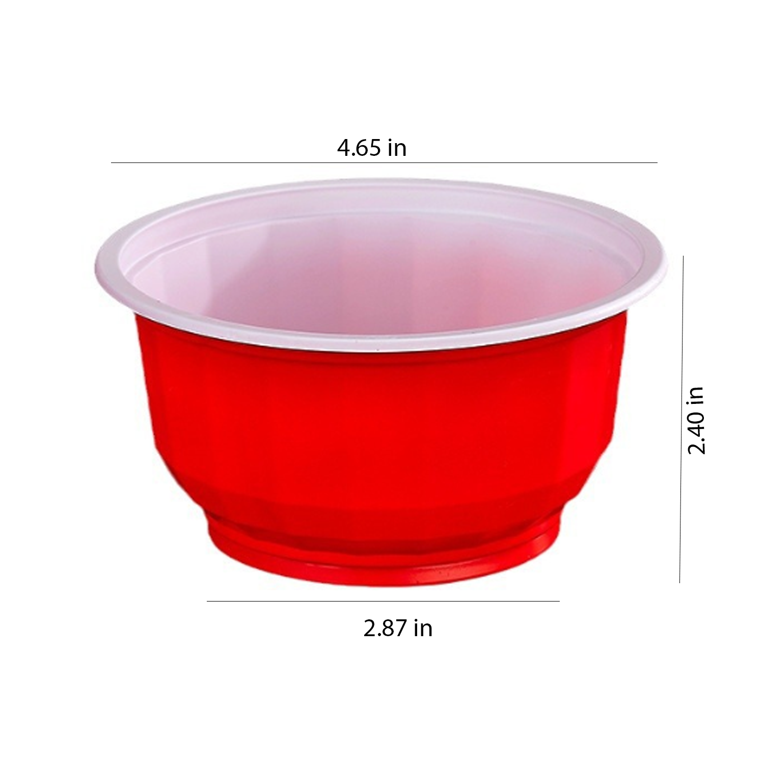 Disposable plastic circular covered takeaway packaging box 4