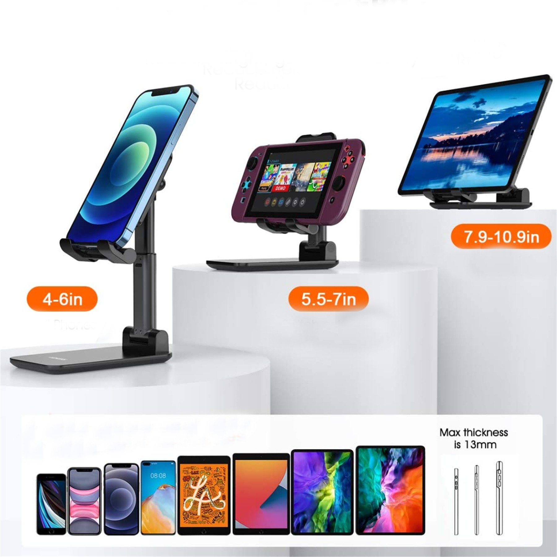 Foldable & Adjustable Desktop Phone Stand 4