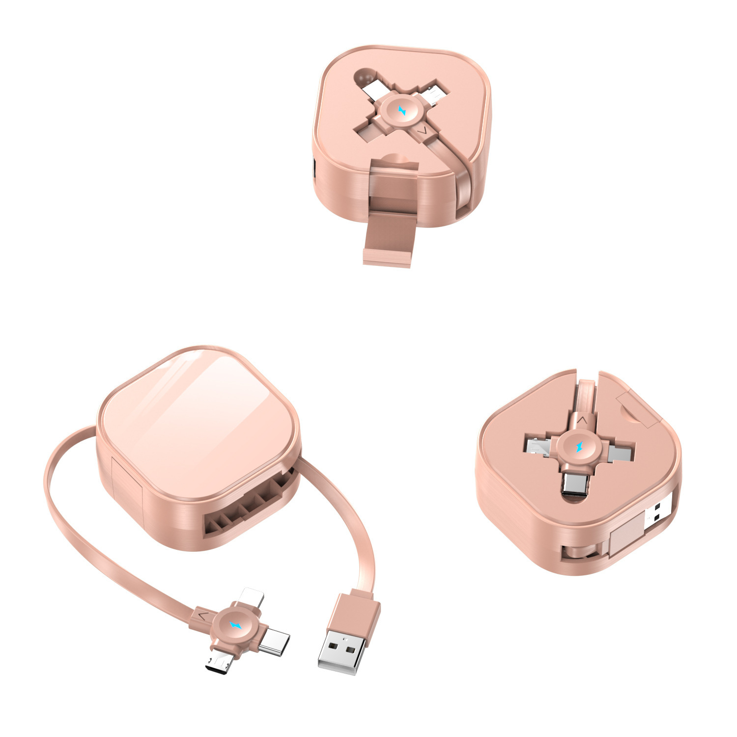 3-in-1 Charging Cable with a Phone Stand 2