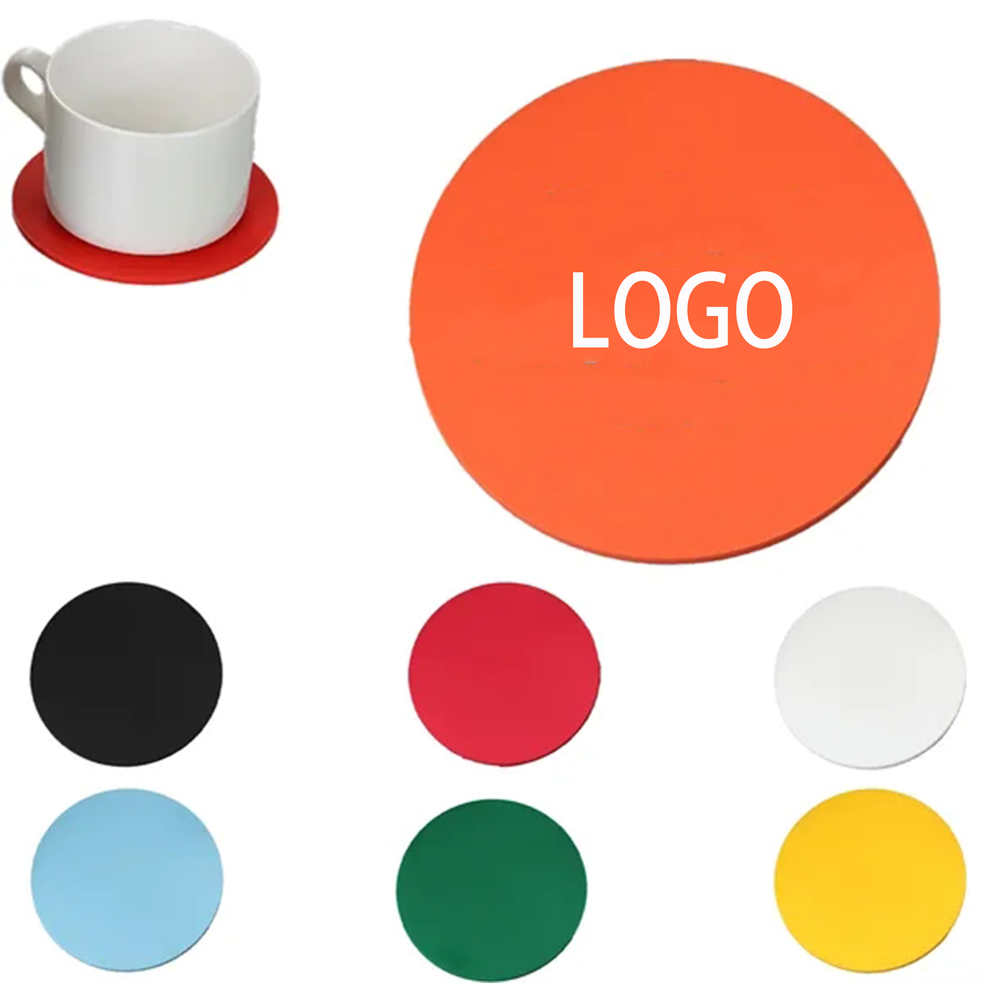 Custom Silicone Coasters MOQ 50pcs 3