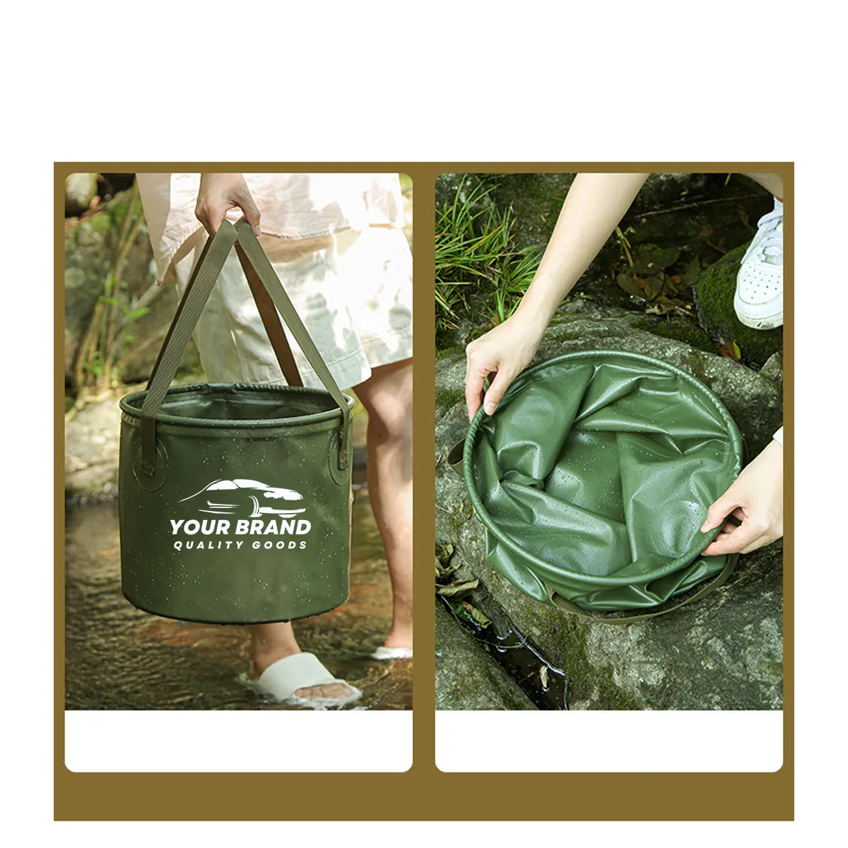 BBQ Accessory Outdoor Foldable Water Container Bucket Bags 3