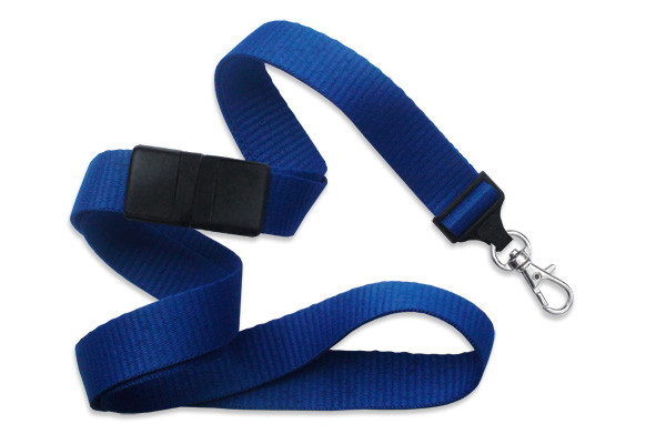 5/8" Blank Breakaway Lanyard w/Lobster Claw (Royal Blue) 2
