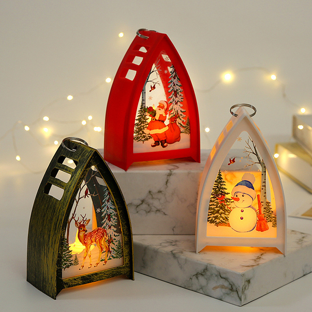 Christmas Halloween Storm Lantern LED Electronic Candle 6
