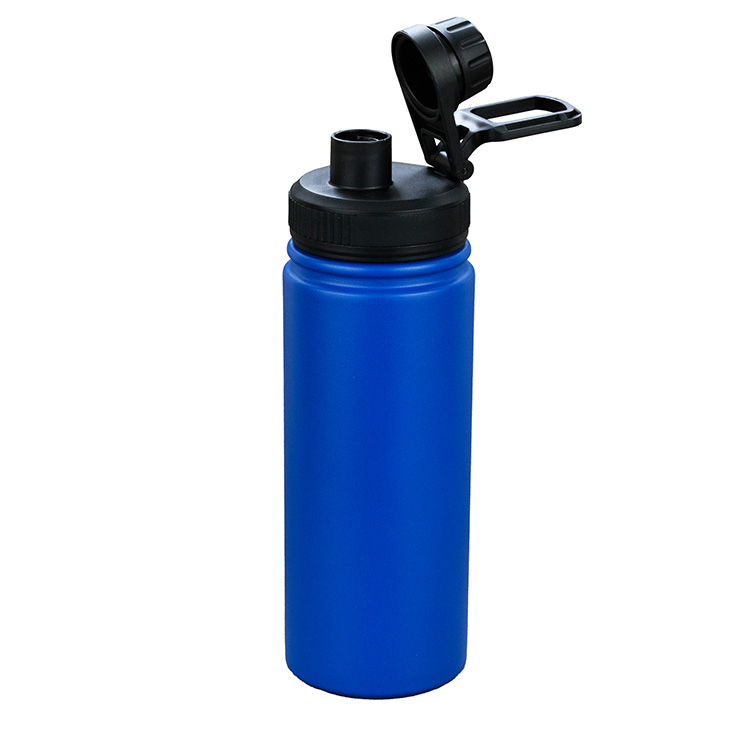 "HANA" 19 oz Powder Coated Double Wall Stainless Steel Tumbler With a Sport Lid 10