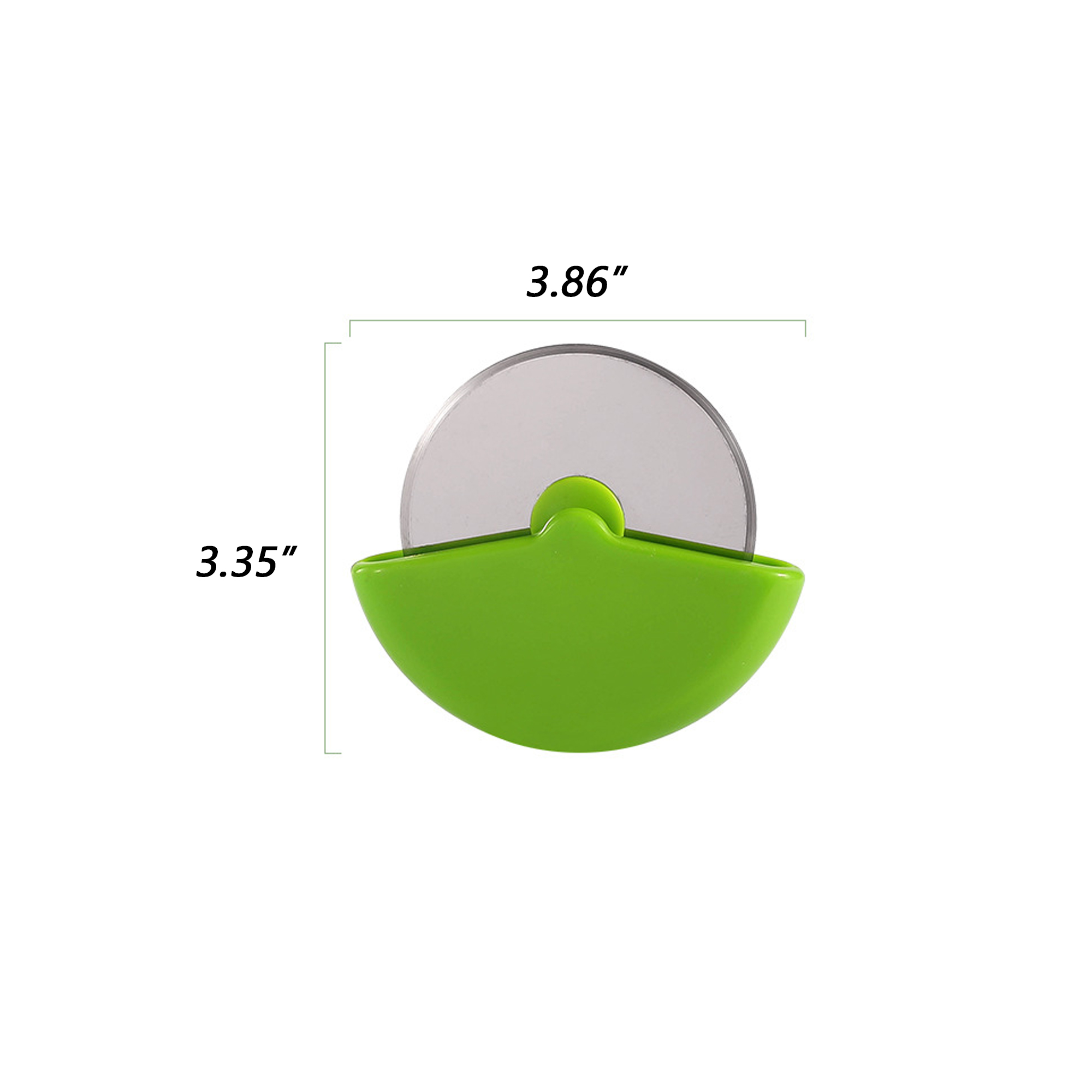 Stainless Steel Circular Roller Pizza Knife 1