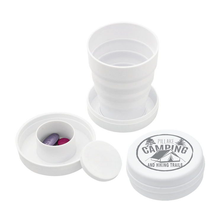 3 1/2 oz Collapsible Cup w/Pillbox