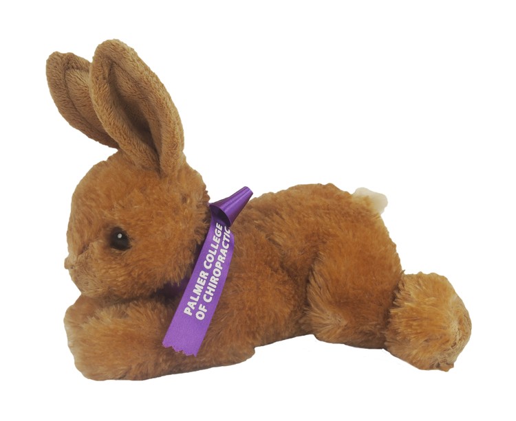8" Bitty Bunny with ribbon and one color imprint 2