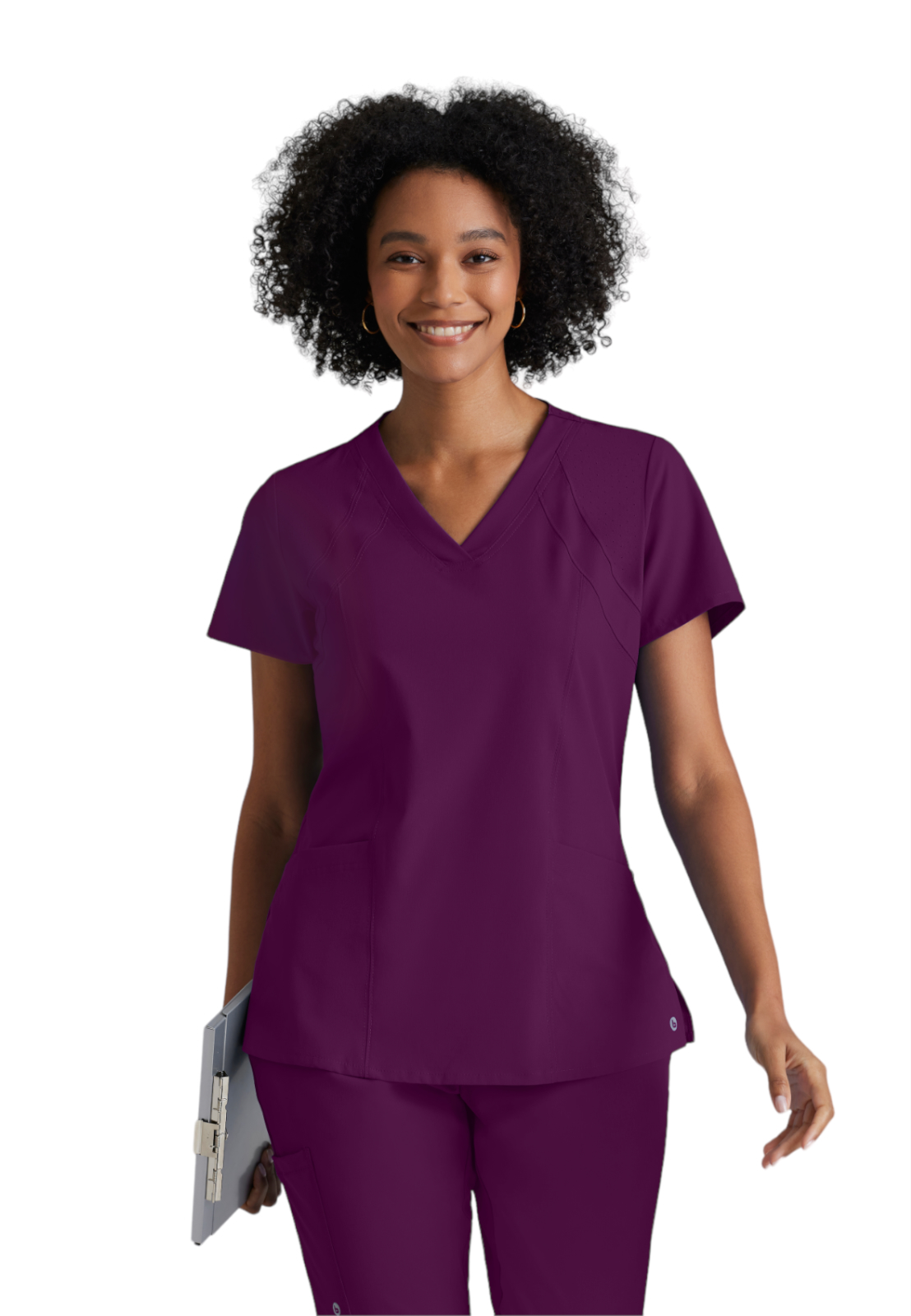 Barco One - Women's Four-Pocket V-Neck Racer Scrub Top 28