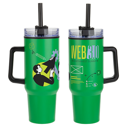 Outpost 40 oz Stainless Steel/Polypropylene Mug 55