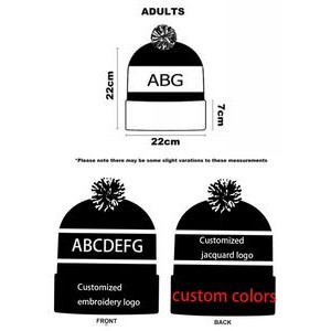 Youth Custom Knit Pom Beanie 4