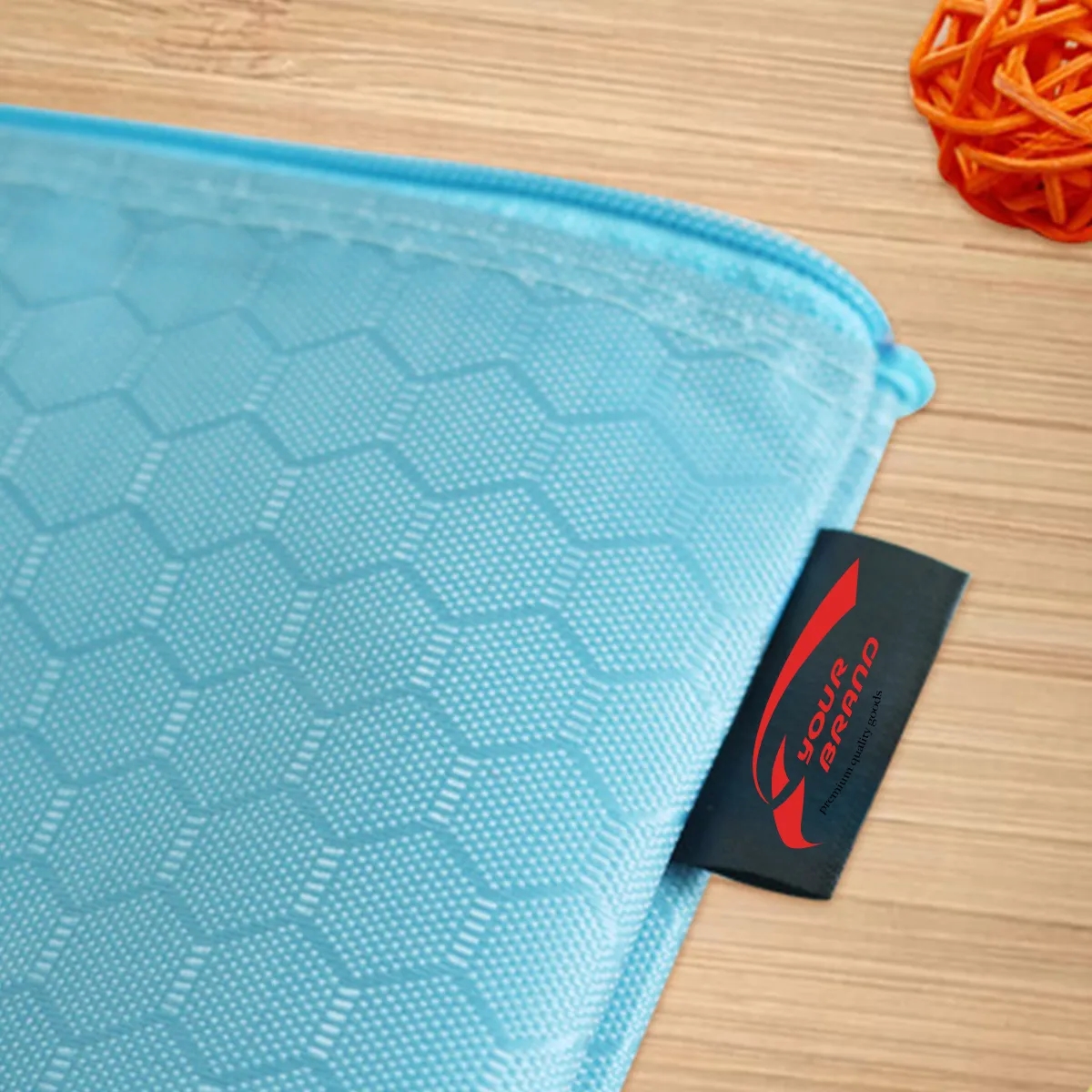 File Waterproof Thick Canvas Zipper Stationery Bag 6