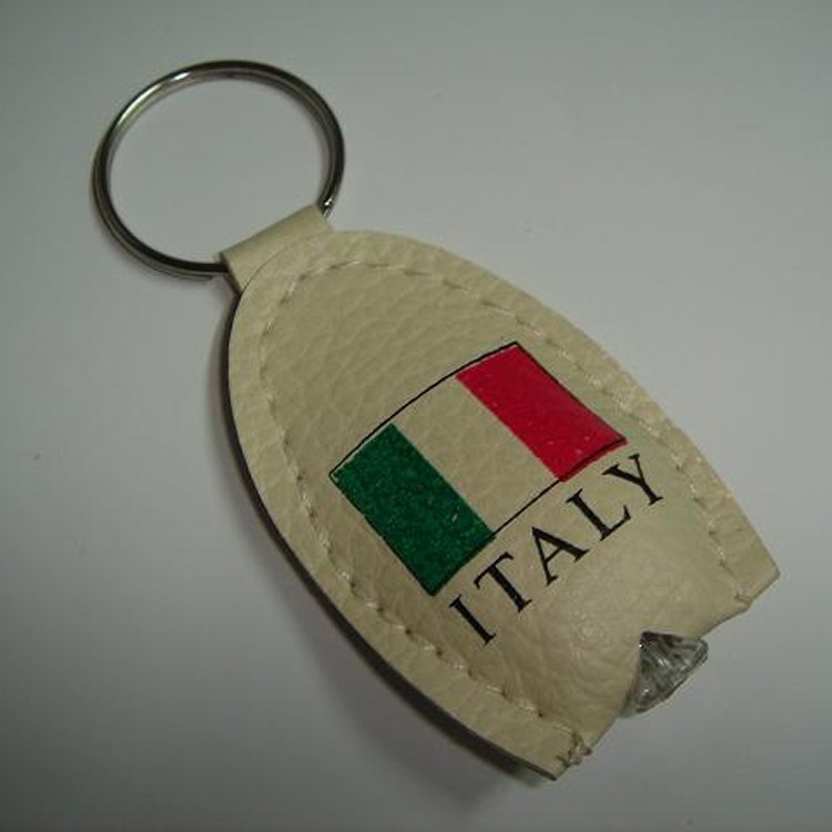 PU leather LED Keychain 2