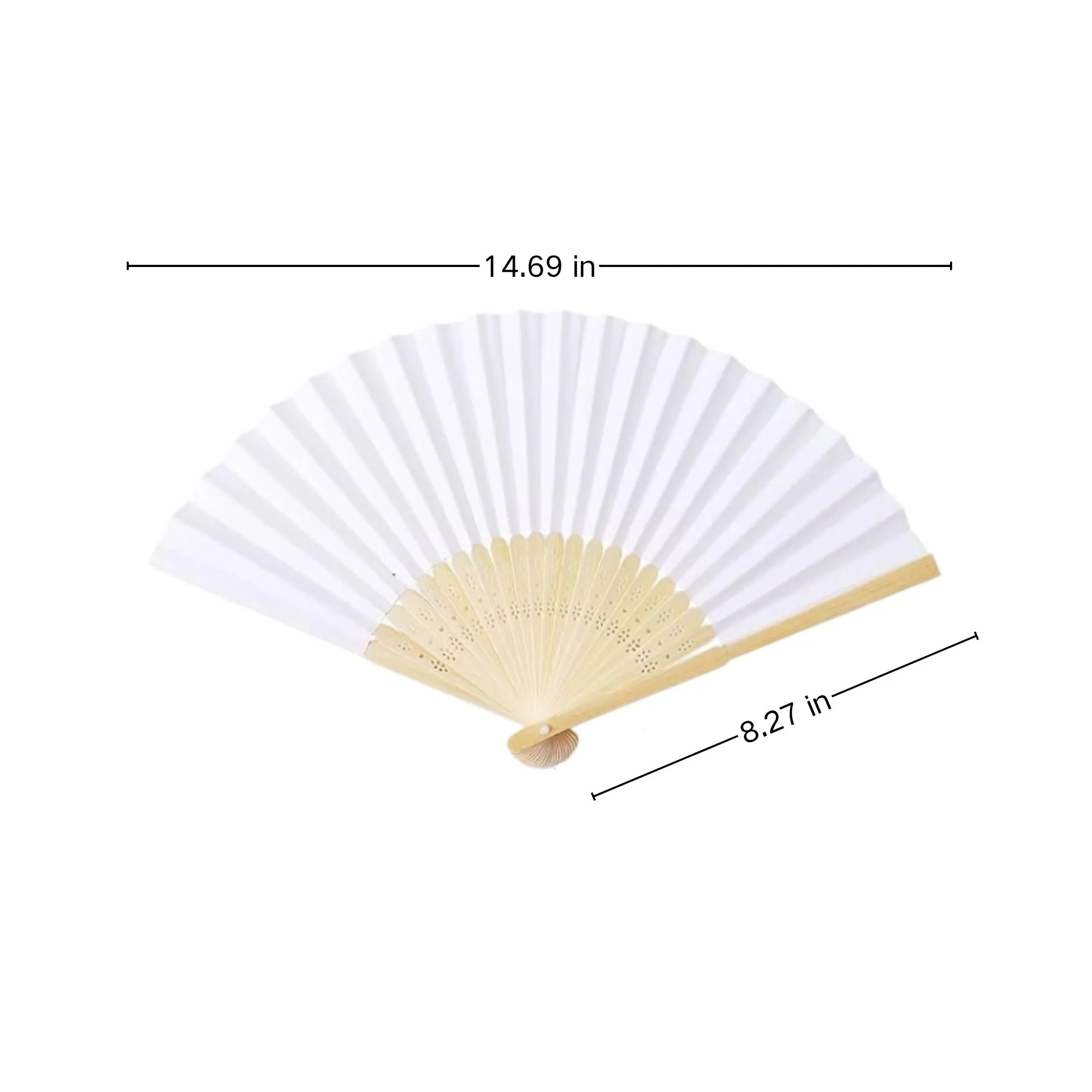 8-Inch Bamboo-Bone Cloth Fan Free Shipping 3