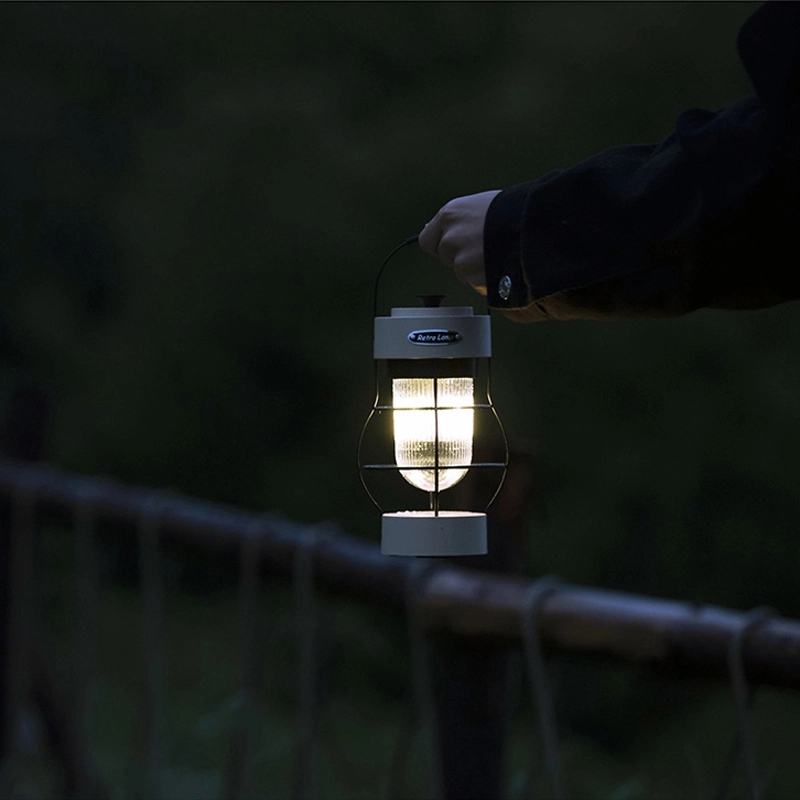 Retro Outdoor Camping Light & Picnic Lantern with Power Bank 4