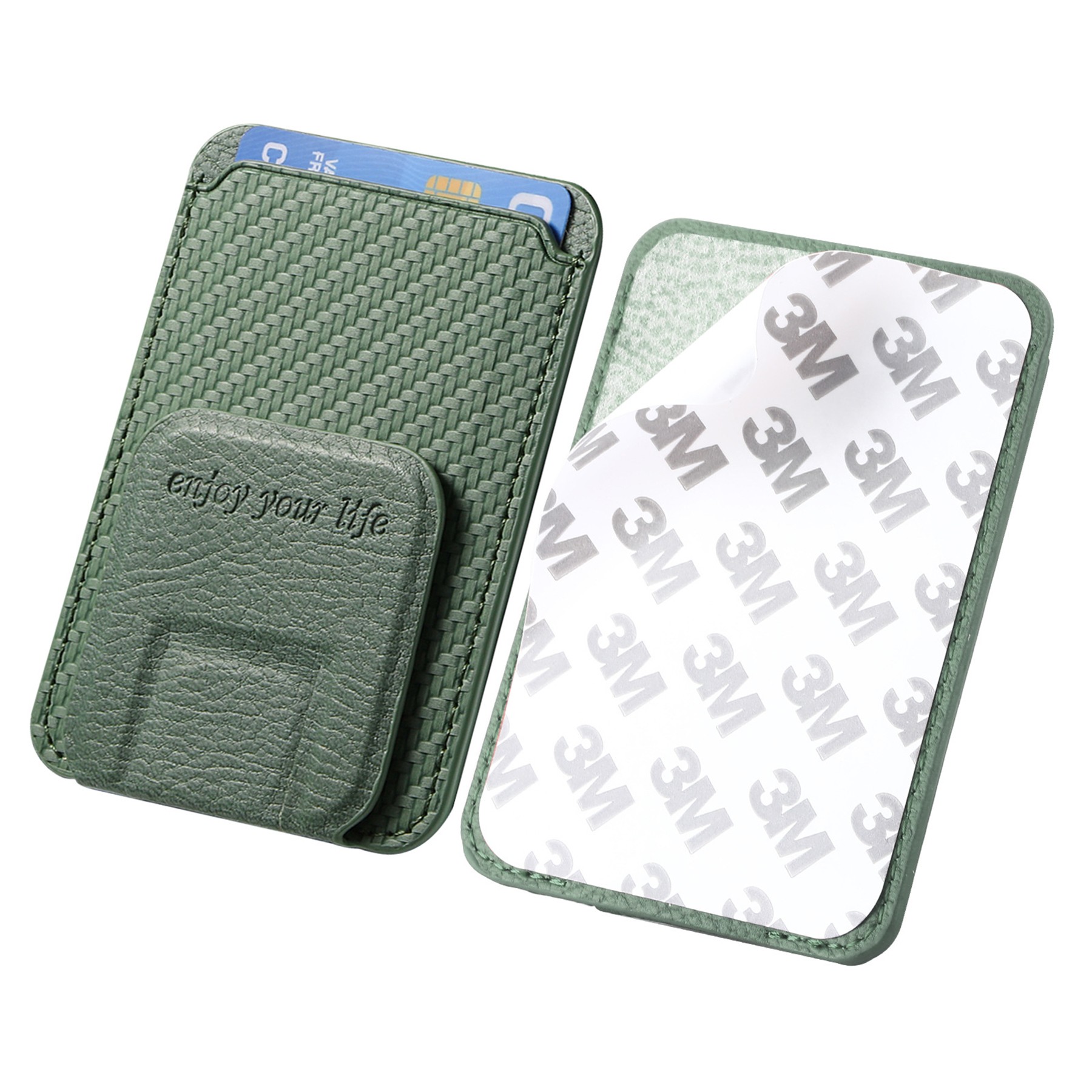 Multi-Functional Carbon Fiber Phone Holder Card Case 7