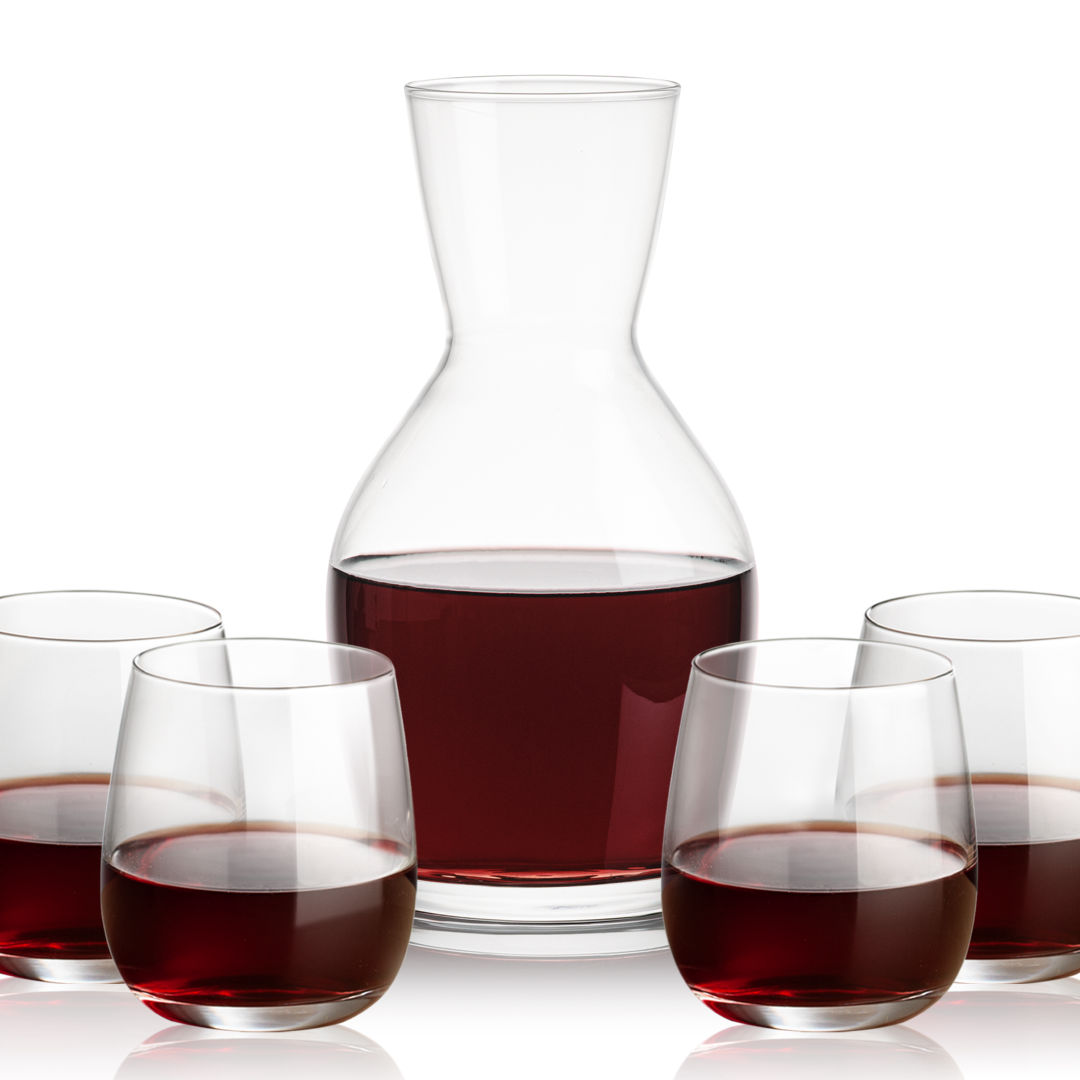 Westwood Carafe & Crestview Stemless 6