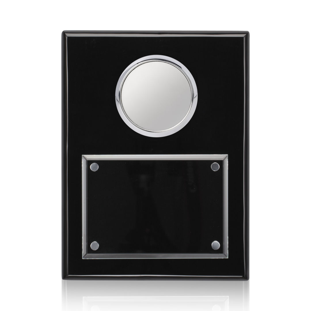 Jansenn Plaque - Black/Chrome 4