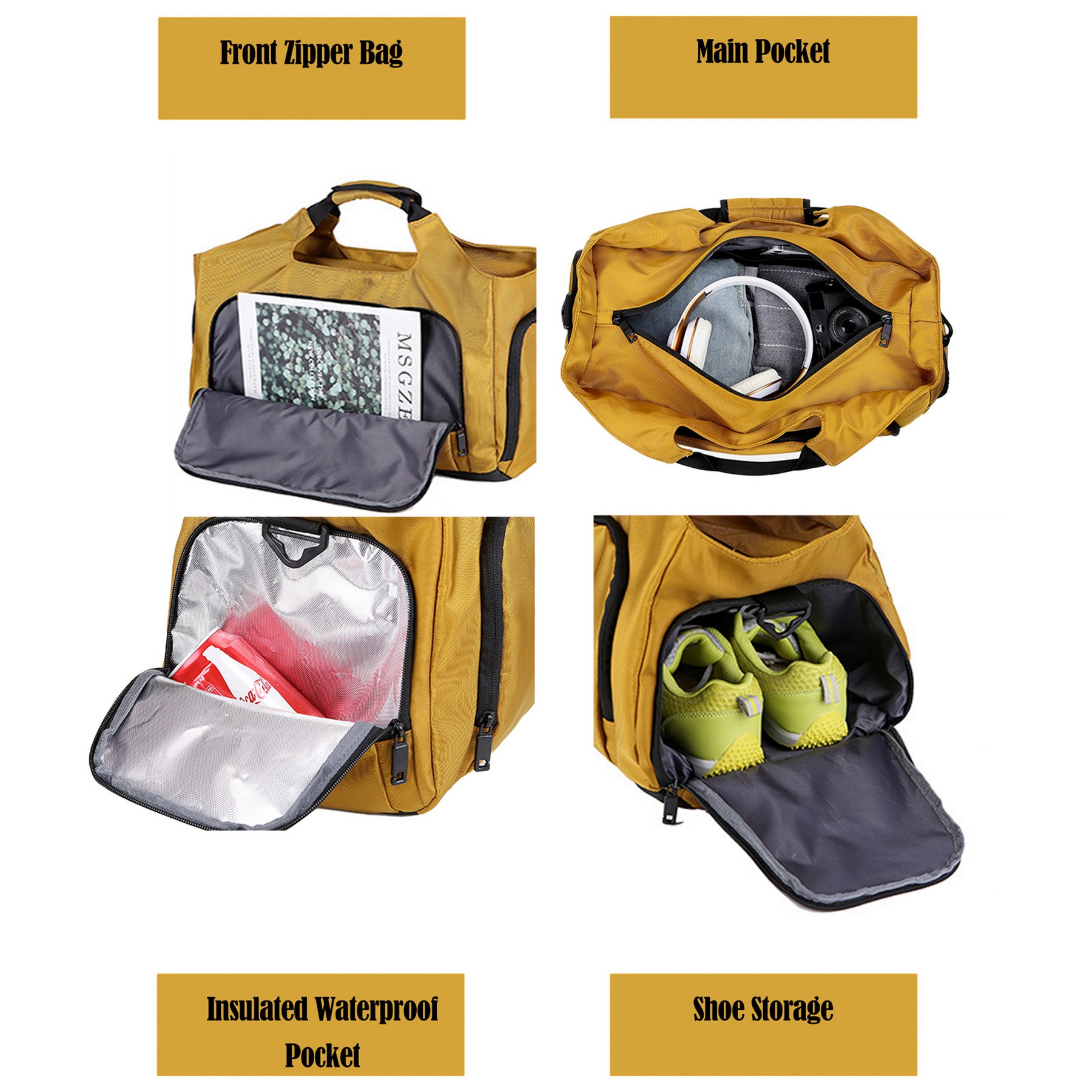 Gym Duffel Bag with Wet Pocket 7